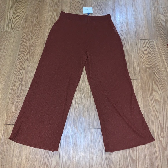 Zara Pants - Zara Circular Rust Wide Leg Pants trousers